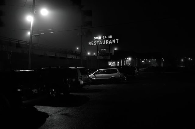 Ross's Restaurant at Night